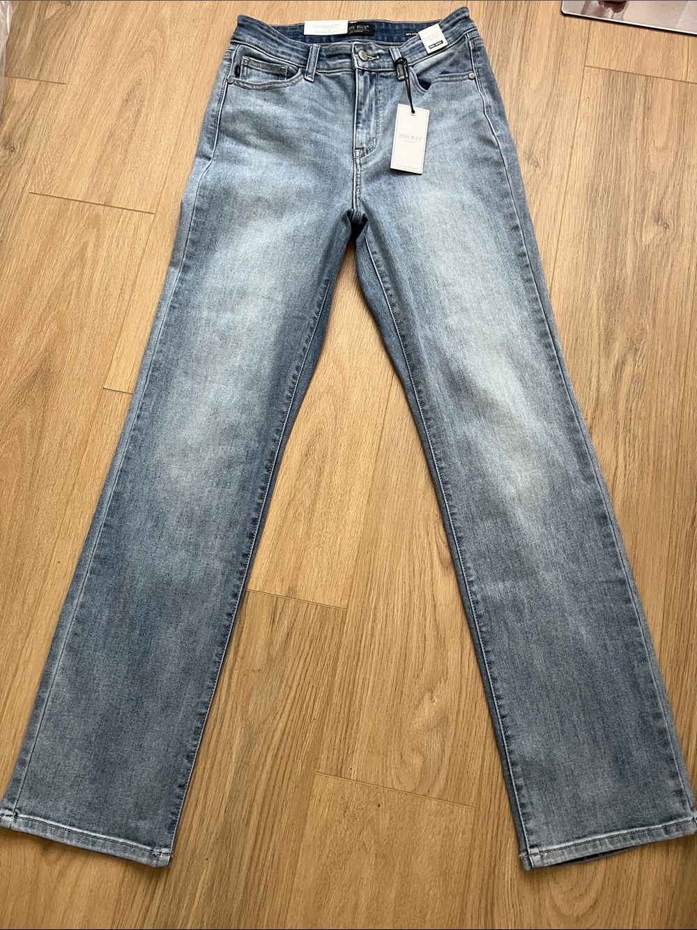 NWT Judy Blue Light Blue 90’s Straight Leg Jeans
